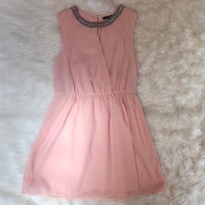 Peach beaded dress
